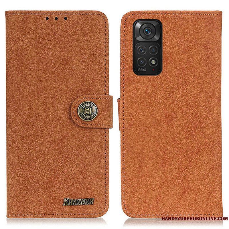 Fodral Xiaomi Redmi Note 11 / 11S Khazneh Retro Split Läder