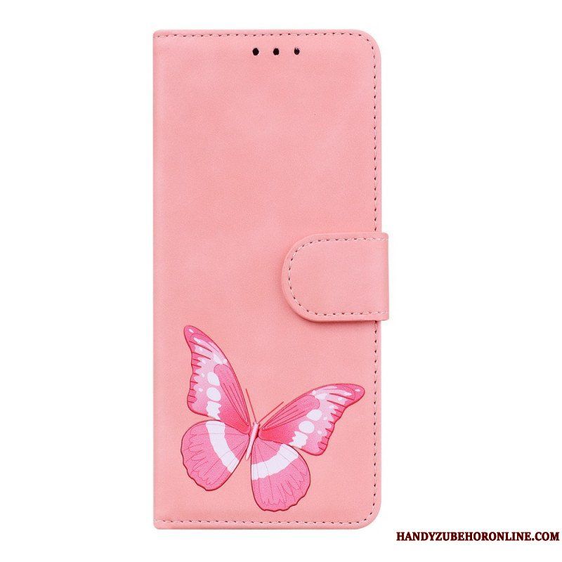 Folio-fodral Xiaomi Redmi Note 11 / 11S Skin-touch Butterfly