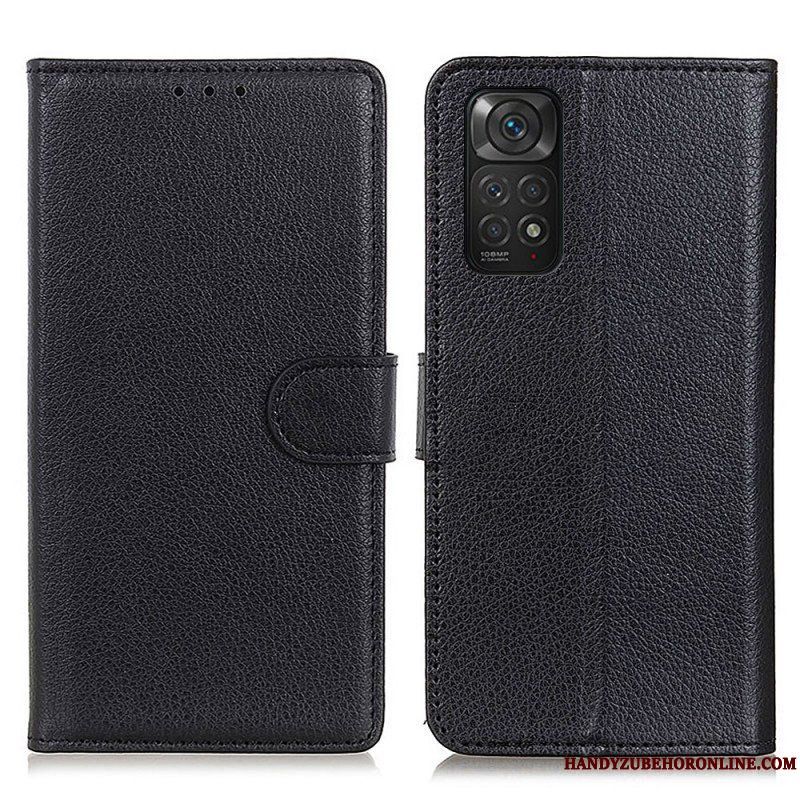 Folio-fodral Xiaomi Redmi Note 11 / 11S Traditionellt Litchi