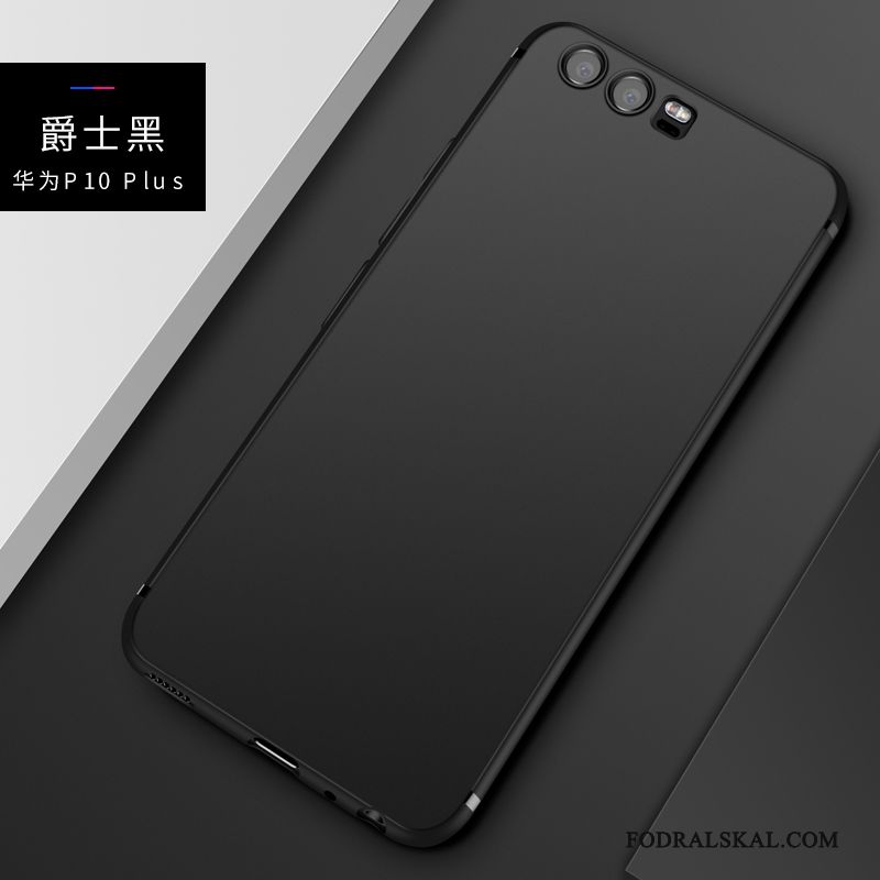 Skal Huawei P10 Plus Mjuk Svarttelefon, Fodral Huawei P10 Plus Nubuck