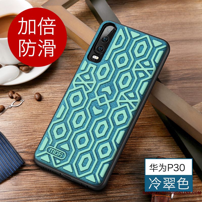 Skal Huawei P30 Påsar Personlighet Slim, Fodral Huawei P30 Skydd Nubuck Trend Varumärke