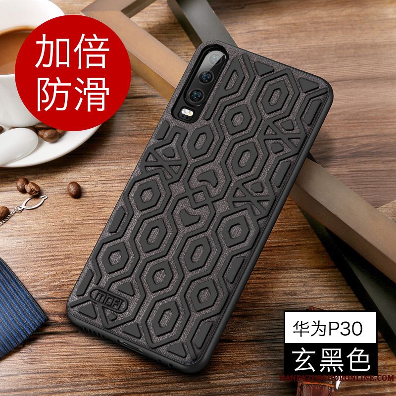 Skal Huawei P30 Påsar Personlighet Slim, Fodral Huawei P30 Skydd Nubuck Trend Varumärke