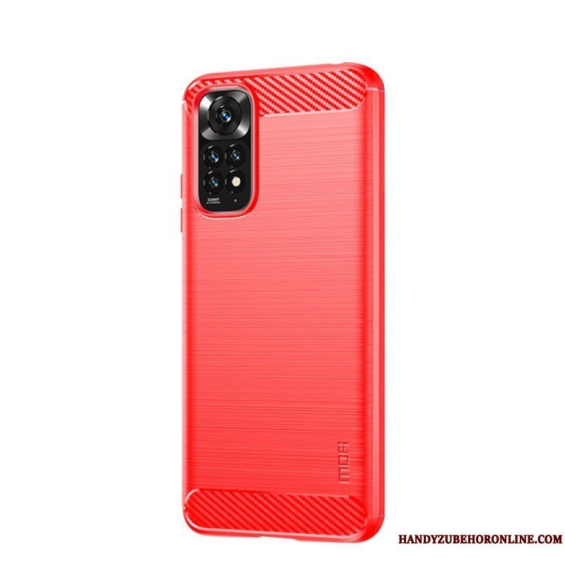 Skal Xiaomi Redmi Note 11 / 11S Mofi Borstad Kolfiber