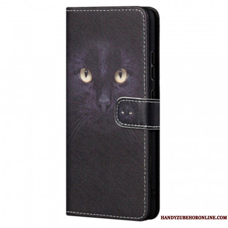 Fodral Xiaomi Redmi Note 11 / 11S Med Kedjar Strappy Black Cat Eyes