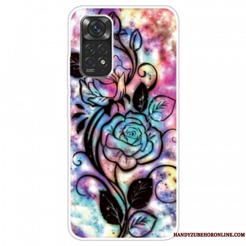 Skal Xiaomi Redmi Note 11 / 11S Blomsterdesign