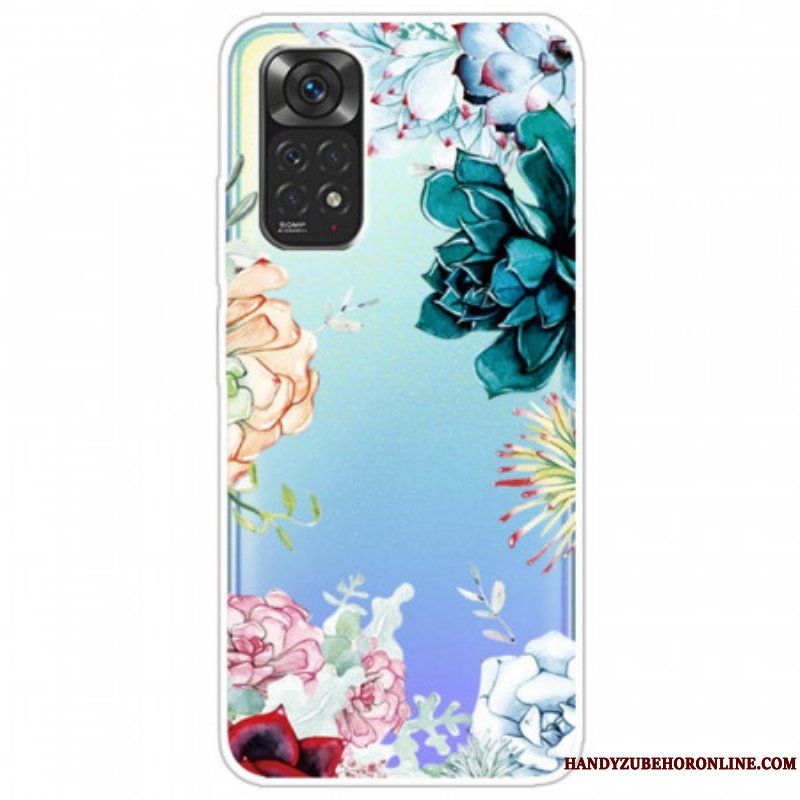 Skal Xiaomi Redmi Note 11 / 11S Sömlös Akvarell Blommor