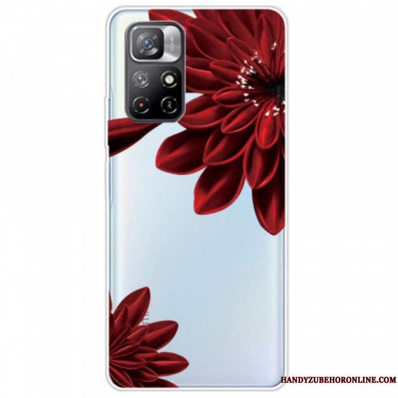 Skal Xiaomi Redmi Note 11 Pro Plus 5G Röda Blommor